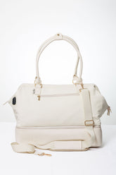 eLBe - Cestovná taška Weekender Lucia - béžová farba